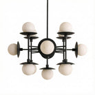 Cara Alabaster Chandelier - ∅ 23.6″ x H 63″Black & WhiteBlushlighting