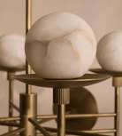 Cara Alabaster Chandelier - ∅ 23.6″ x H 63″Bronze & WhiteBlushlighting