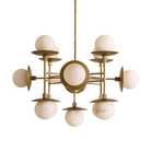 Cara Alabaster Chandelier - ∅ 23.6″ x H 63″Bronze & WhiteBlushlighting