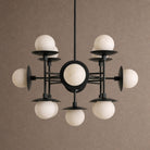 Cara Round Chandelier - ∅ 23.6″ x H 63″Black & WhiteBlushlighting