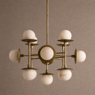 Cara Round Chandelier - ∅ 23.6″ x H 63″Bronze & WhiteBlushlighting