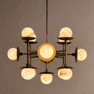 Cara Round Chandelier - ∅ 23.6″ x H 63″Bronze & WhiteBlushlighting