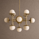 Cara Round Chandelier - ∅ 23.6″ x H 63″Bronze & WhiteBlushlighting