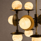 Cara Round Chandelier - ∅ 23.6″ x H 63″Bronze & WhiteBlushlighting
