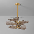 Cardiff Chandelier - ∅ 28" x H 11.5"Gold & GreyBlushlighting