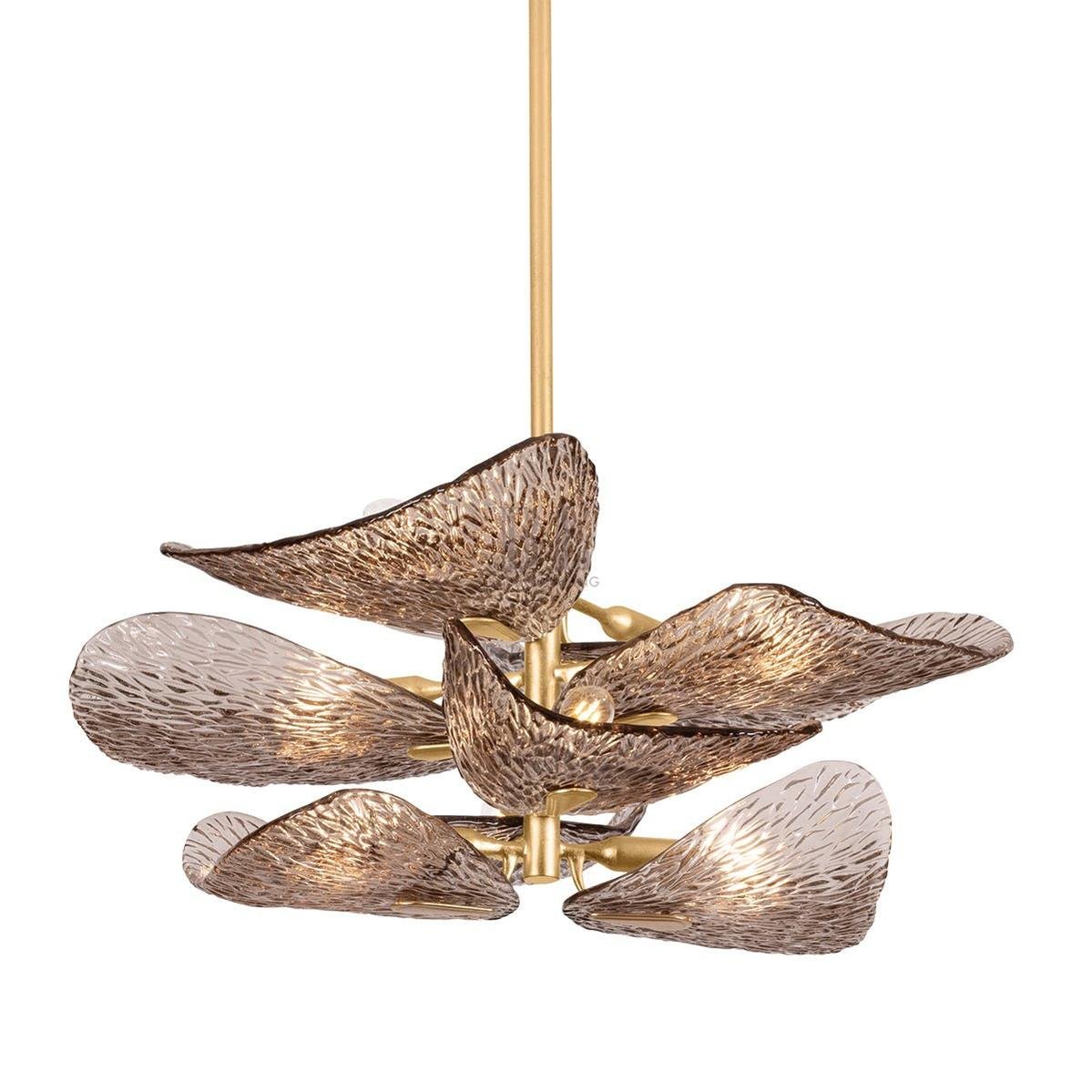 Cardiff Chandelier - ∅ 28" x H 11.5"Gold & GreyBlushlighting