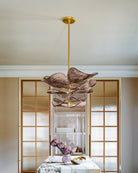 Cardiff Chandelier - ∅ 28" x H 11.5"Gold & GreyBlushlighting