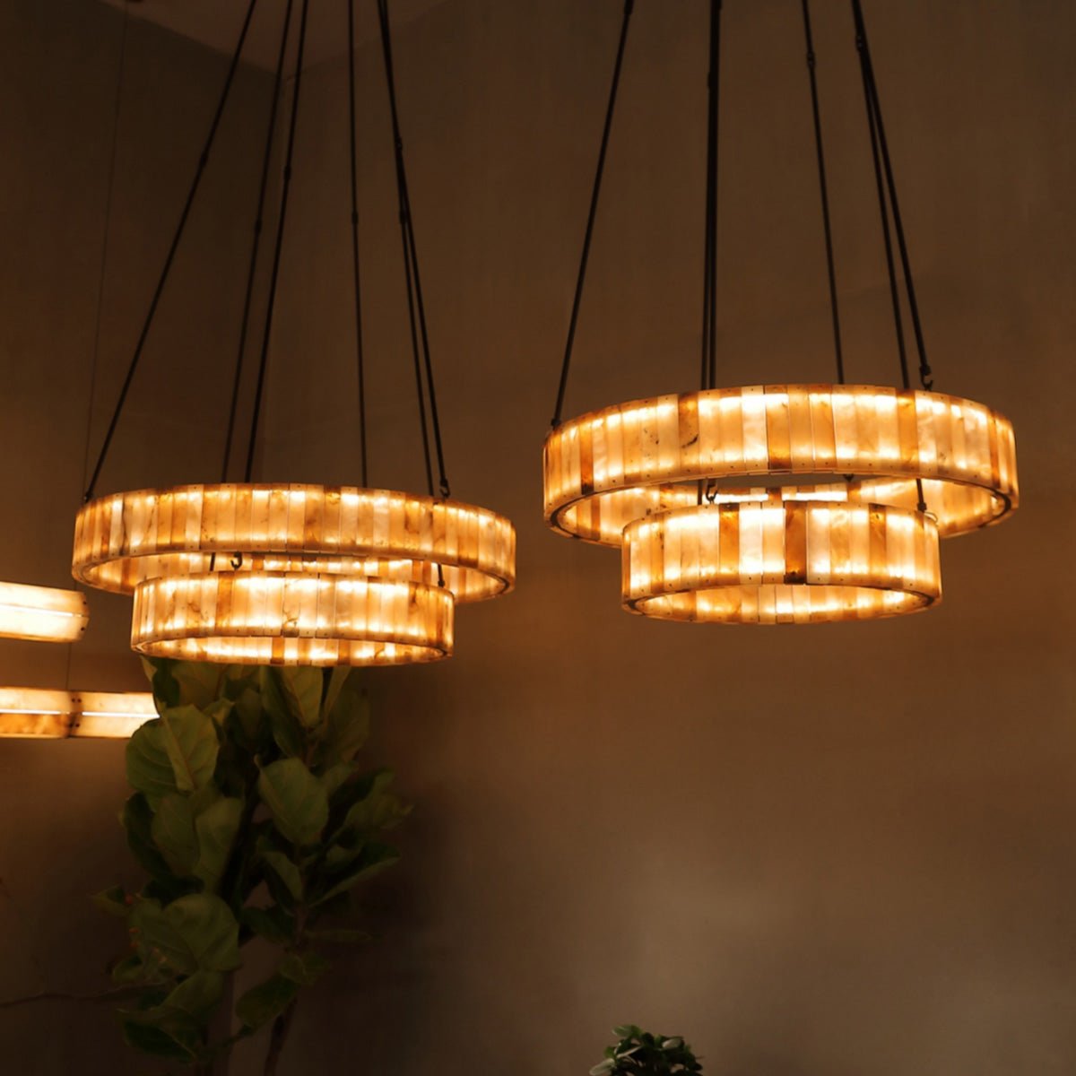 Carey Eterna Alabaster Round Chandelier - 35"Blushlighting