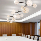 Carol Sphere Delight - Modern Artistic Alabaster Chandelier Light - Blushlighting