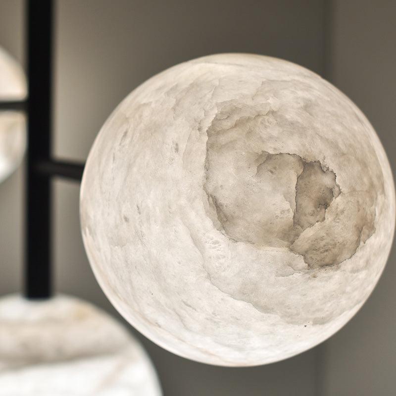 Carol Sphere Delight - Modern Artistic Alabaster Chandelier Light-chandeliers for dining room,chandeliers for stairways,chandeliers for foyer,chandeliers for bedrooms,chandeliers for kitchen,chandeliers for living room-Blushlighting