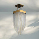 Cascad Square Chandelier 21" 30" Rectangle Chandelier 54''-