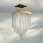Cascad Square Chandelier 21" 30" Rectangle Chandelier 54''-