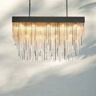 Cascad Square Chandelier 21" 30" Rectangle Chandelier 54''-