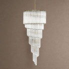 Cascada Spiral Chandelier - ∅ 15.7″ x H 39.4″Nickel & ClearBlushlighting