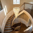 Cascada Spiral Clear Chandelier - ∅ 15.7″ x H 39.4″Nickel & ClearBlushlighting