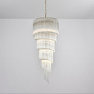Cascada Spiral Clear Chandelier - ∅ 15.7″ x H 39.4″Nickel & ClearBlushlighting