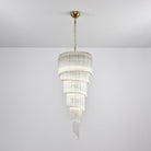 Cascada Spiral Clear Chandelier - ∅ 15.7″ x H 39.4″Nickel & ClearBlushlighting