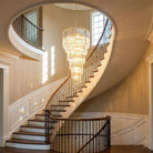 Cascada Spiral Clear Chandelier - ∅ 15.7″ x H 39.4″Nickel & ClearBlushlighting
