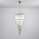 Cascada Spiral Clear Chandelier - ∅ 15.7″ x H 39.4″Nickel & ClearBlushlighting