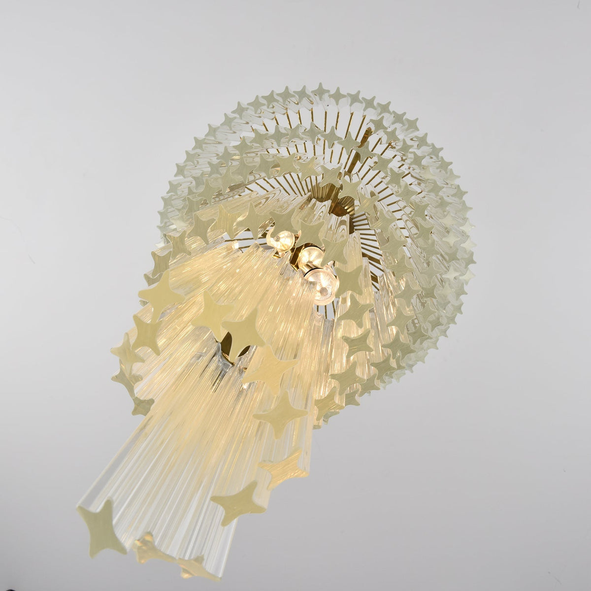 Cascada Spiral Clear Chandelier - ∅ 15.7″ x H 39.4″Nickel & ClearBlushlighting