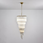Cascada Spiral Clear Chandelier - ∅ 15.7″ x H 39.4″Nickel & ClearBlushlighting