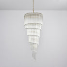 Cascada Spiral Clear Chandelier - ∅ 15.7″ x H 39.4″Nickel & ClearBlushlighting