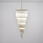 Cascada Spiral Clear Chandelier - ∅ 15.7″ x H 39.4″Nickel & ClearBlushlighting