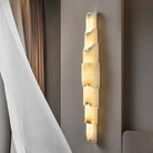 Cascading Alabaster Wall Sconce - ∅ 3.5" x H 28.3"WhiteBlushlighting