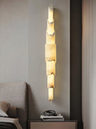 Cascading Alabaster Wall Sconce - ∅ 3.5" x H 28.3"WhiteBlushlighting