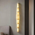 Cascading Alabaster Wall Sconce - ∅ 3.5" x H 28.3"WhiteBlushlighting