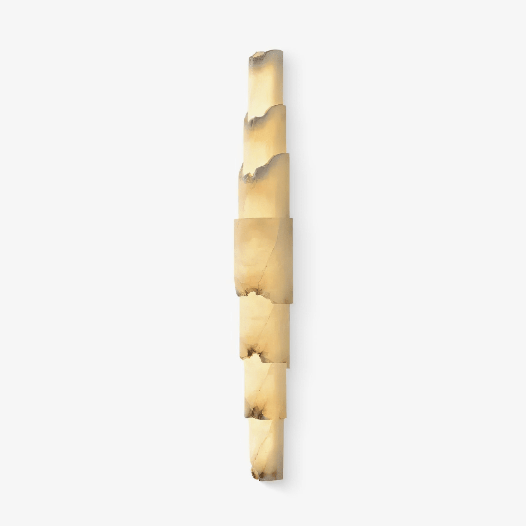 Cascading Alabaster Wall Sconce - ∅ 3.5" x H 23.2"WhiteBlushlighting