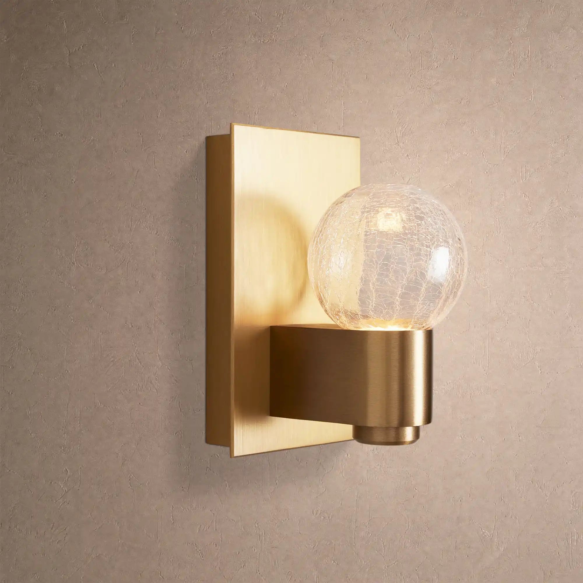 Casens Wall Sconce - CrackleBlushlighting