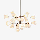 Cassius Chandelier - ∅ 45.2″ x H 22.8″Bronze & WhiteBlushlighting