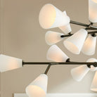 Cassius Chandelier - ∅ 45.2″ x H 22.8″Bronze & WhiteBlushlighting