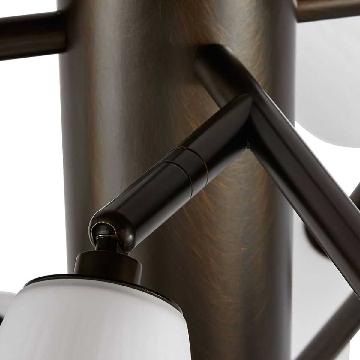Cassius Chandelier - ∅ 45.2″ x H 22.8″Bronze & WhiteBlushlighting