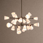 Cassius Linear Chandelier - ∅ 45.2″ x H 22.8″Bronze & WhiteBlushlighting