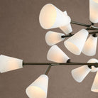 Cassius Linear Chandelier - ∅ 45.2″ x H 22.8″Bronze & WhiteBlushlighting