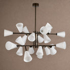 Cassius Linear Chandelier - ∅ 45.2″ x H 22.8″Bronze & WhiteBlushlighting