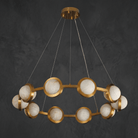 Catena Modern Alabaster Ring Chandelier - D600×H160Blushlighting