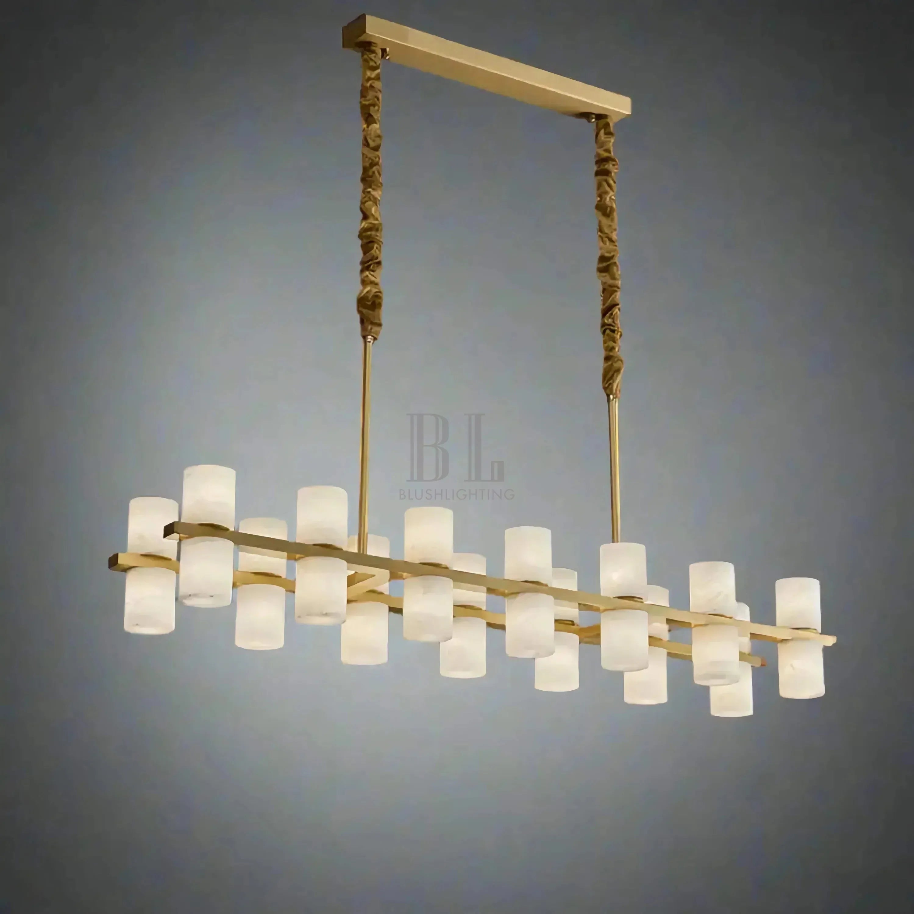 CAURIS ALABASTER LINEAR CHANDELIER 33.5" 39.4" 47.2"L - 85 cm / 33.5"Blushlighting
