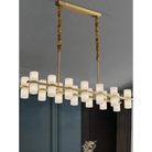 CAURIS ALABASTER LINEAR CHANDELIER 33.5" 39.4" 47.2"L - 120 cm / 47.2"Blushlighting