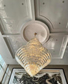 Luxury Multi-tiered Extra Large Crystal Chandelier for Staircase/Foyer/Entryway - Blushlighting