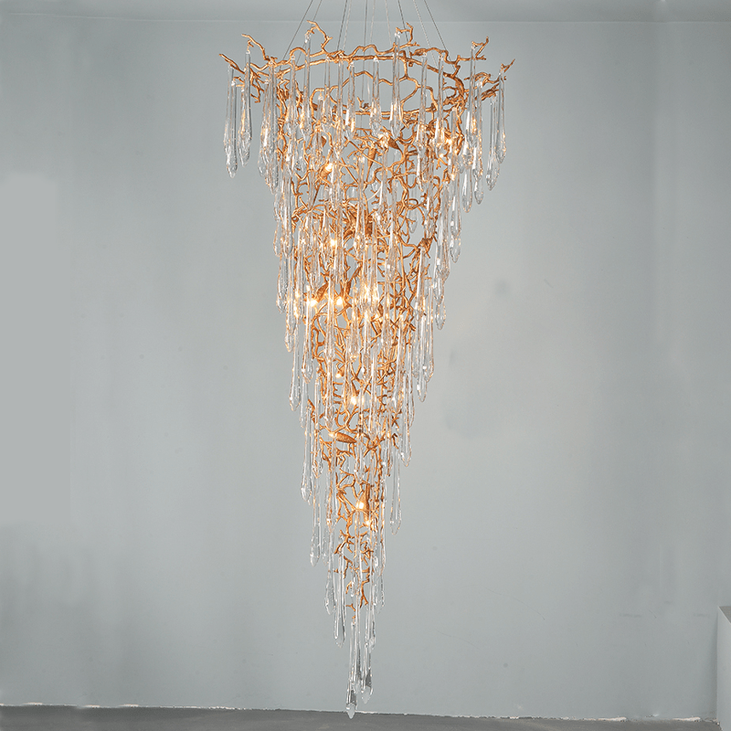 Cecily Crystal Branch Chandelier H 94.49" - Blushlighting