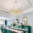 Cecily Modern Crystal Branch Chandelier - 23.62“ diamBlushlighting