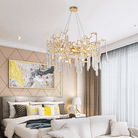 Cecily Modern Crystal Branch Chandelier - 23.62“ diamBlushlighting