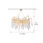 Cecily Modern Crystal  Branch Chandelier - Ineffable Lighting