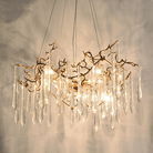 Cecily Modern Crystal Branch Chandelier - 23.62“ diamBlushlighting