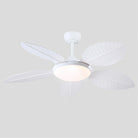 Ceiling Fan Palm Leaf Ceiling Fan 6 Speeds Reversible Ceiling Fans with Lights 48" - Blushlighting