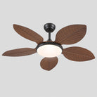 Ceiling Fan Palm Leaf Ceiling Fan 6 Speeds Reversible Ceiling Fans with Lights 48" - Blushlighting