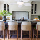 Ceiling Fan Palm Leaf Ceiling Fan 6 Speeds Reversible Ceiling Fans with Lights 48" - Blushlighting